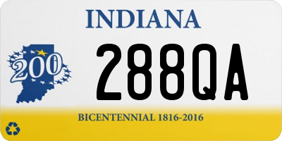 IN license plate 288QA