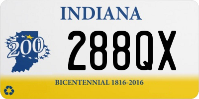 IN license plate 288QX