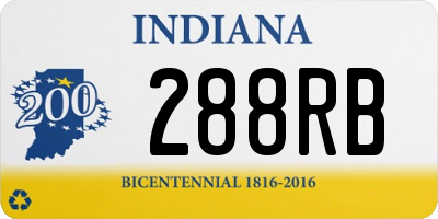 IN license plate 288RB