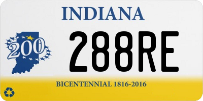 IN license plate 288RE