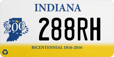 IN license plate 288RH