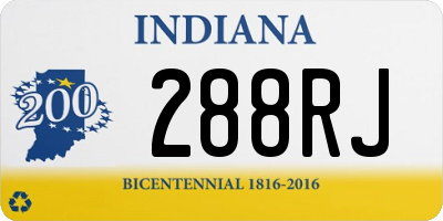 IN license plate 288RJ