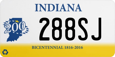 IN license plate 288SJ