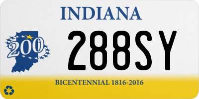 IN license plate 288SY