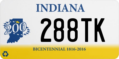 IN license plate 288TK