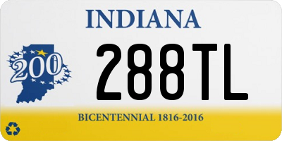 IN license plate 288TL
