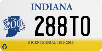IN license plate 288TO