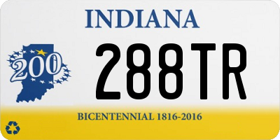 IN license plate 288TR