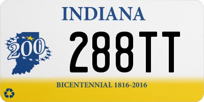 IN license plate 288TT