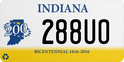 IN license plate 288UO