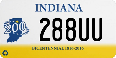 IN license plate 288UU