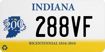 IN license plate 288VF