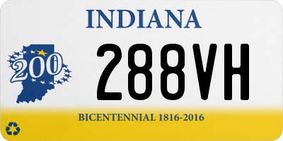 IN license plate 288VH