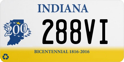 IN license plate 288VI