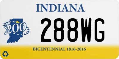 IN license plate 288WG