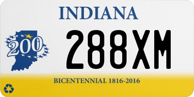 IN license plate 288XM