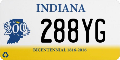 IN license plate 288YG