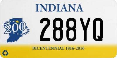 IN license plate 288YQ