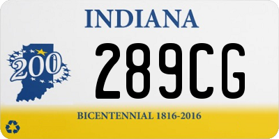 IN license plate 289CG