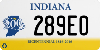 IN license plate 289EO