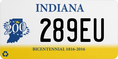 IN license plate 289EU