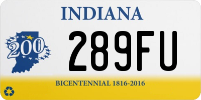 IN license plate 289FU