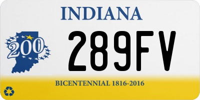 IN license plate 289FV