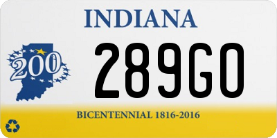 IN license plate 289GO