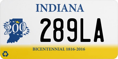 IN license plate 289LA