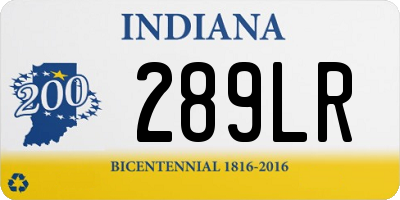 IN license plate 289LR