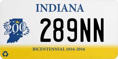 IN license plate 289NN