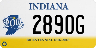 IN license plate 289OG