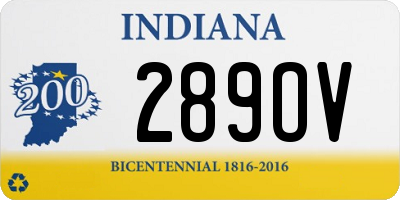 IN license plate 289OV