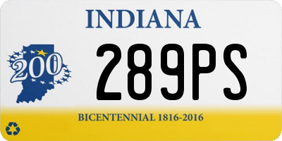 IN license plate 289PS