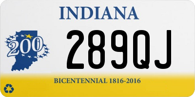 IN license plate 289QJ