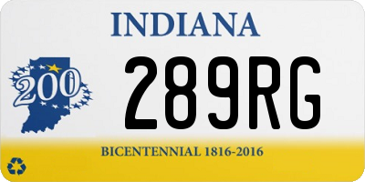 IN license plate 289RG