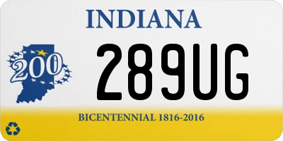 IN license plate 289UG