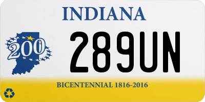 IN license plate 289UN