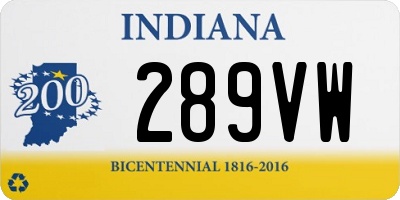 IN license plate 289VW