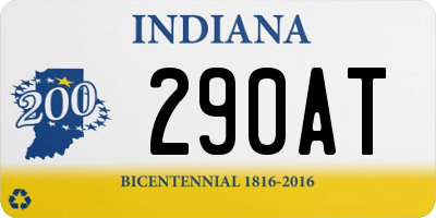 IN license plate 290AT