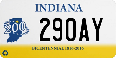 IN license plate 290AY