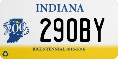 IN license plate 290BY