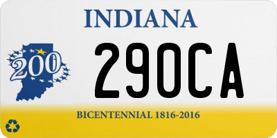 IN license plate 290CA