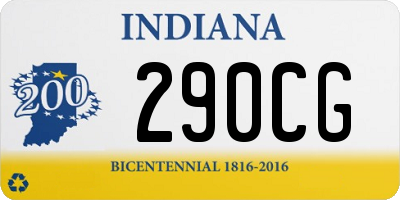 IN license plate 290CG