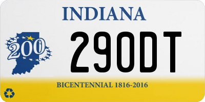 IN license plate 290DT
