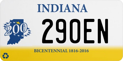 IN license plate 290EN