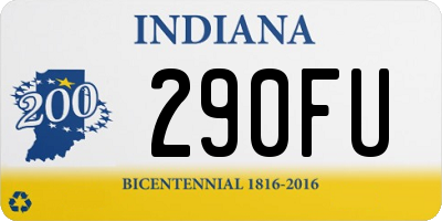 IN license plate 290FU