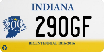 IN license plate 290GF