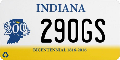 IN license plate 290GS