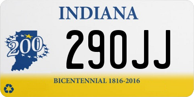 IN license plate 290JJ